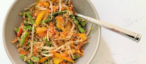 Quinoa Salad with Bean Sprouts