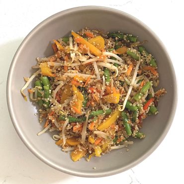 Quinoa Salad with Bean Sprouts