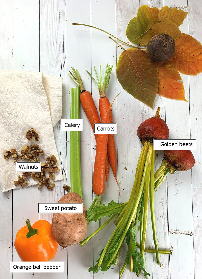 Key ingredients to make Golden Beet Salad for Two