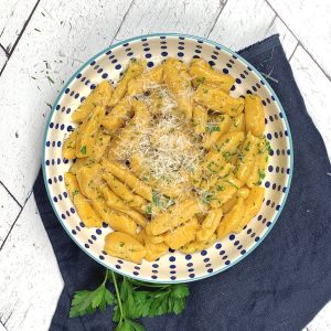 Golden Beet Gnocchi with Cottage Cheese