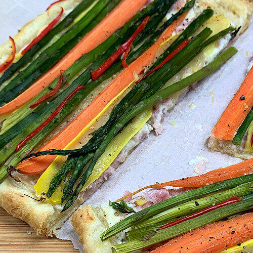 Puff Pastry Vegetable Tart