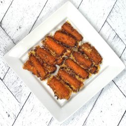 Crispy Cheese Roasted Carrots