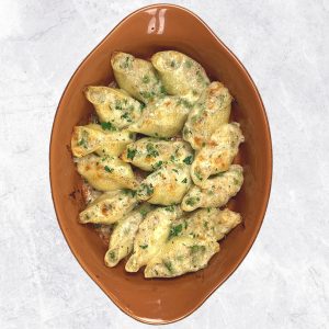 No-Tomato Sauce Stuffed Pasta Shells