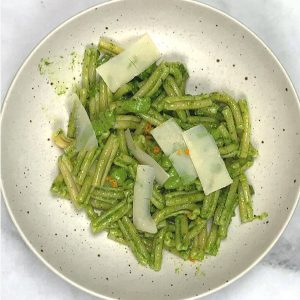 Pasta with Orange Pistachio Pesto