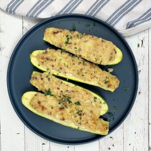 Zucchini Orzo Carbonara