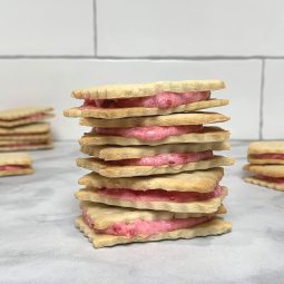 Raspberry Petit Beurre Sandwich Cookies