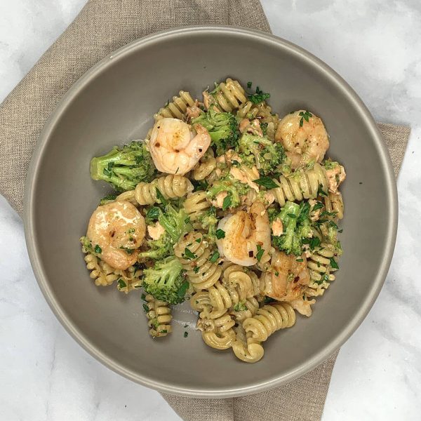 Salmon & Shrimp Pasta
