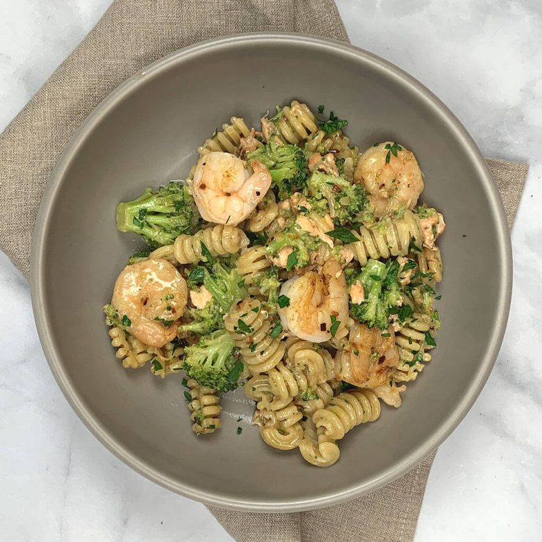 Salmon & Shrimp Pasta