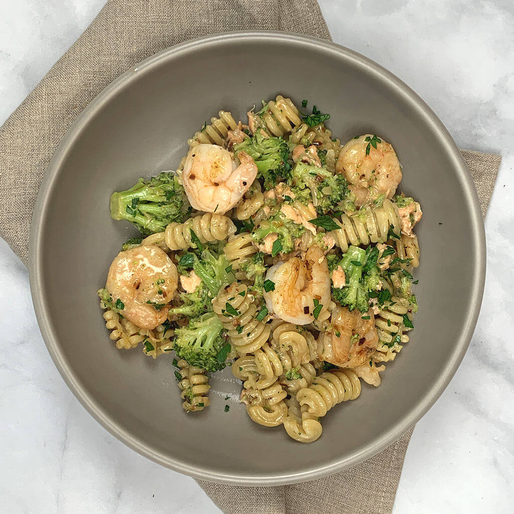 Salmon & Shrimp Pasta