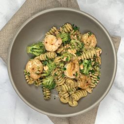 Salmon and Shrimp Pasta