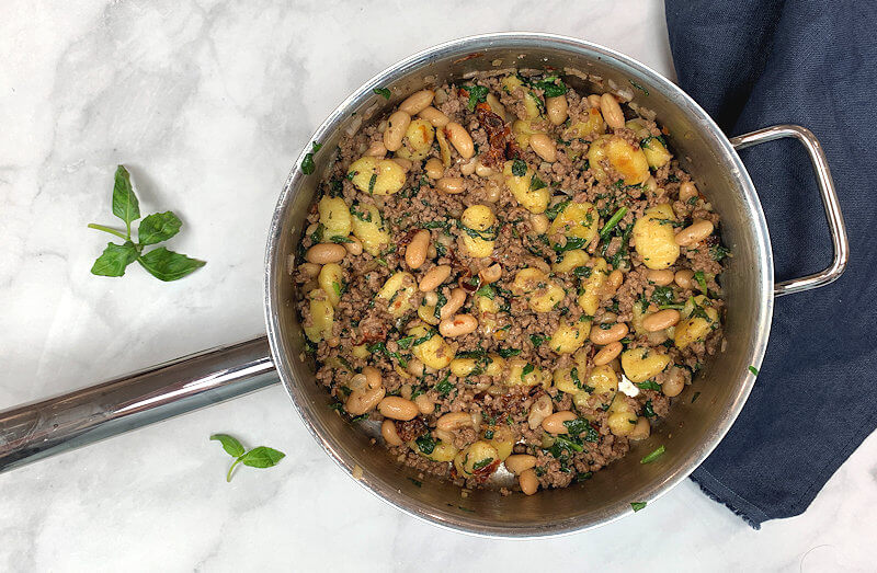 White Bean & Beef Gnocchi