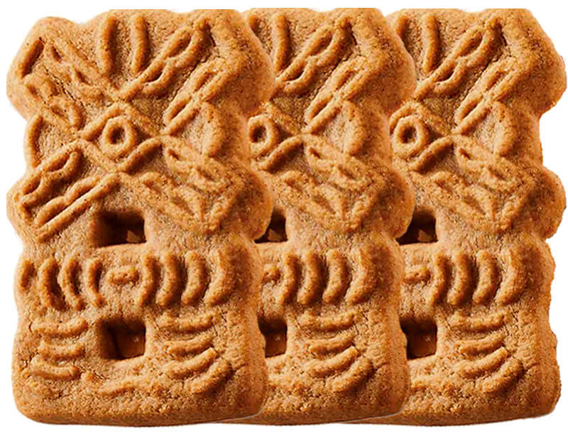 The most iconic speculaas cookie is made in a wooden mold, in shapes of windmills, flowers or animals.