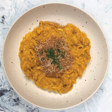 Creamy Carrot & Chicken Orzo