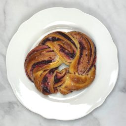 Blackberry Babka Wreath for Two