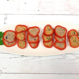 Pate Stuffed Pepper Slices
