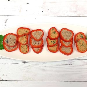 Pate Stuffed Pepper Slices