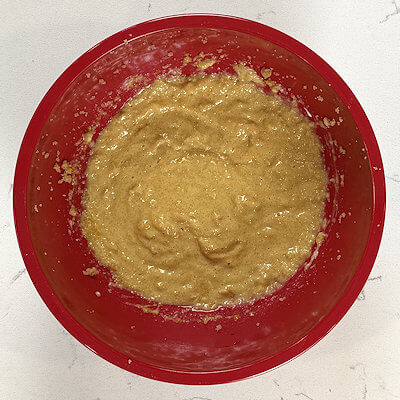 Step 3 - Add the sour cream and mix again.
