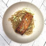 Broiled Teriyaki Salmon with Udon Noodles