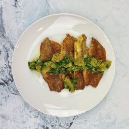 Grilled Catfish with Orange Pepper Salsa