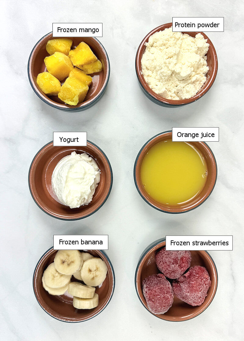 Key ingredients to make high protein smoothies