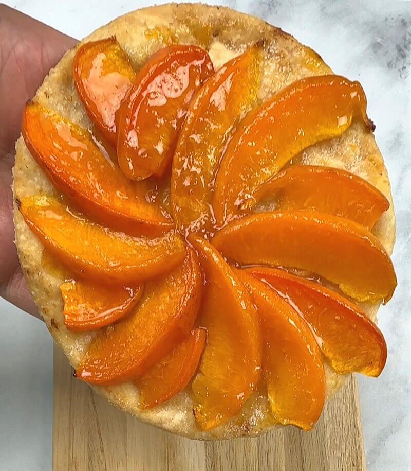 Close-up of an Apricot Tart