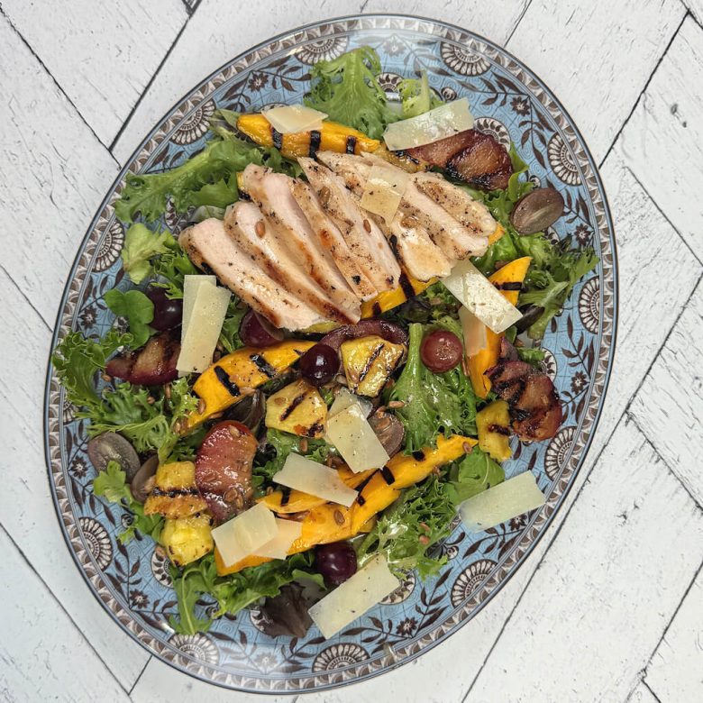 Grilled Chicken & Summer Fruit Salad