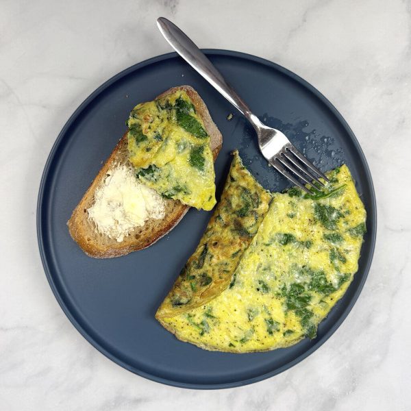 Spinach Omelet with Cheese