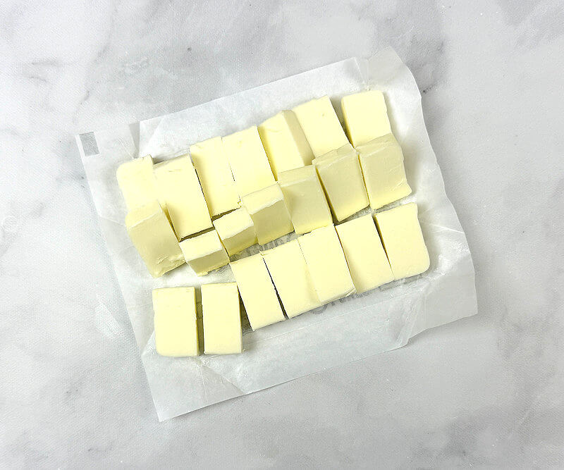 One stick of butter, cut in small pieces.