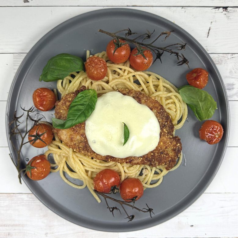 Pine Nut-Crusted Chicken Parmesan