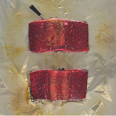 Step 3 - Grill the fish until they're done. The fish should reach an internal temperature of max. 145°F.I like to grill the fish on a grill tray covered with aluminum foil that I spray with cooking spray. And I always cook with the Meater and never have an undercooked or overcooked piece of meat or fish.