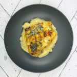Saffron Grouper with Garlic Butter