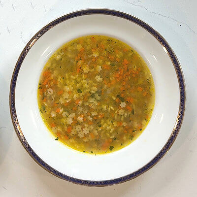 Step 5 - Serve the soup in soup plates or bowls. Serve with extra parsley and grated Parmigiano Reggiano cheese.