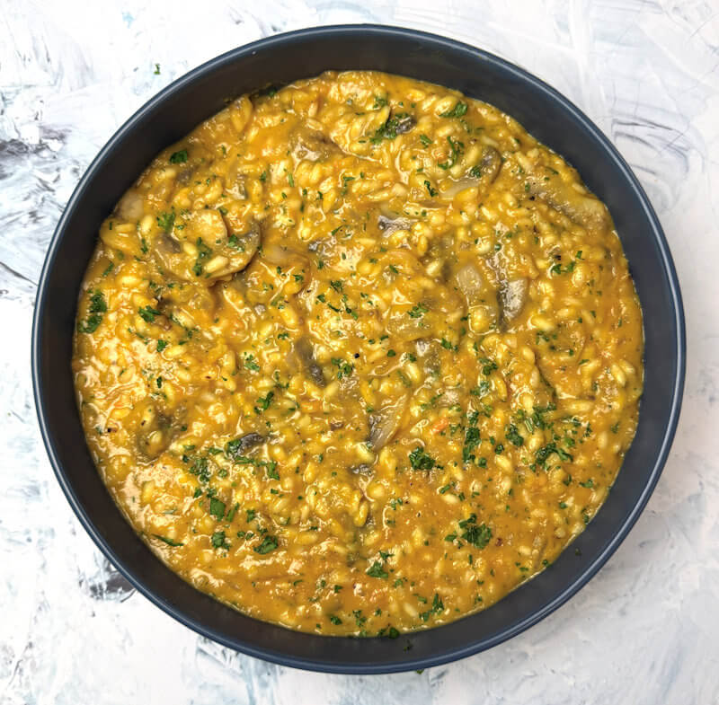 Bowl with Roasted Sweet Potato Risotto