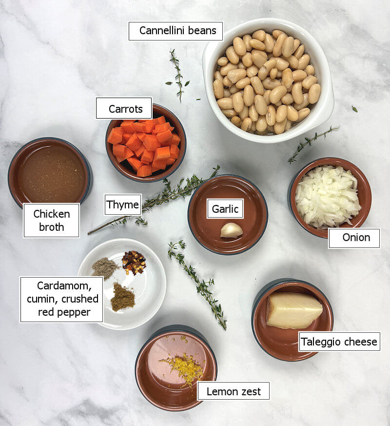 Key ingredients to make Cannellini bean soup