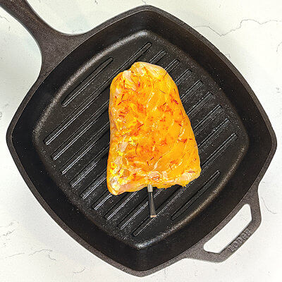 Step 3 - Heat oil in a grill pan and grill the fish for about 3-4 minutes on each side or until done. Grilling time depends on the thickness of the fillet(s). 