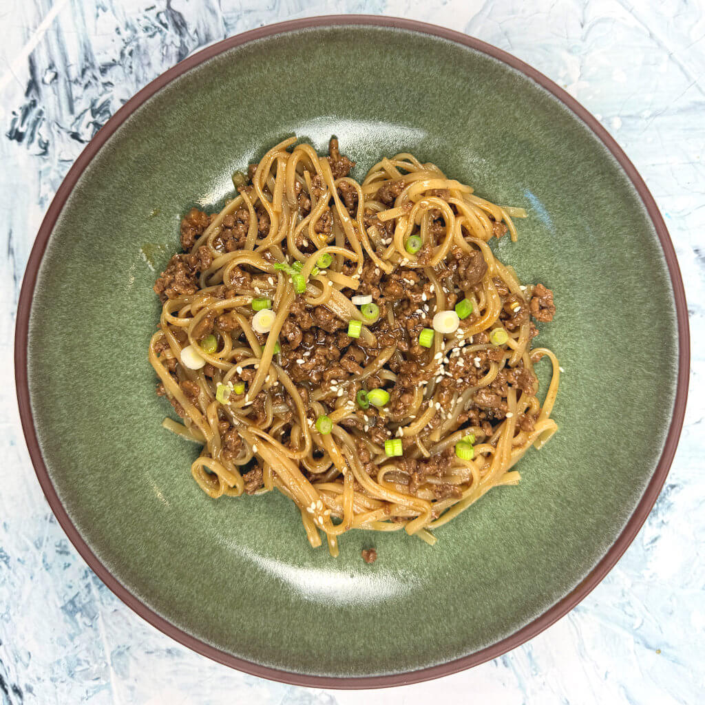 Mongolian Beef & Rice Noodles