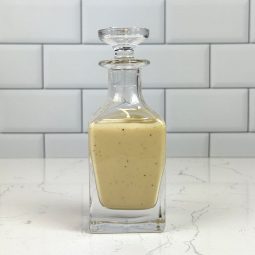 Small batch creamy honey mustard dressing