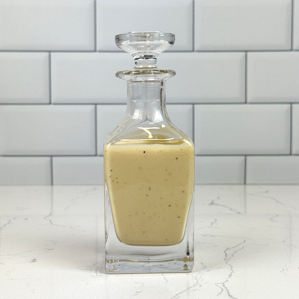 Small batch creamy honey mustard dressing