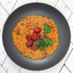 Tomato Risotto with Pancetta